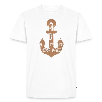 Wild Sea Anchor - Men's Premium Organic T-Shirt - white - Front - Nico (187cm)