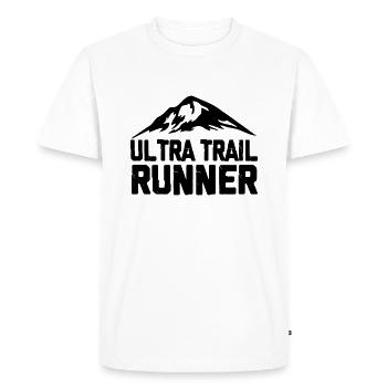 trail running - T-shirt Premium bio Homme - blanc - Devant - Nico (187cm)
