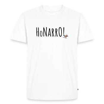 HoNarro Fasnet Fasnacht - Männer Premium Bio T-Shirt - Weiß - Vorne - Nico (187cm)