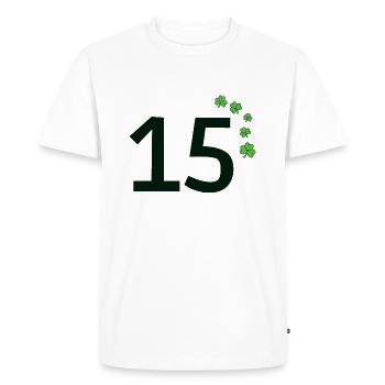 15 - T-shirt Premium bio Homme - blanc - Devant - Nico (187cm)