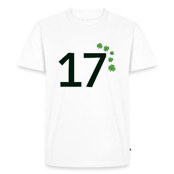 17 - T-shirt Premium bio Homme - blanc - Devant - Nico (187cm)