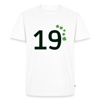 19 - T-shirt Premium bio Homme - blanc - Devant - Nico (187cm)