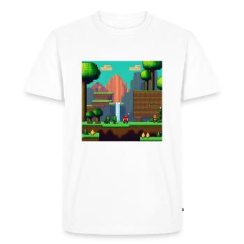 Video game for gamers - Men's Premium Organic T-Shirt - white - Front - Nico (187cm)