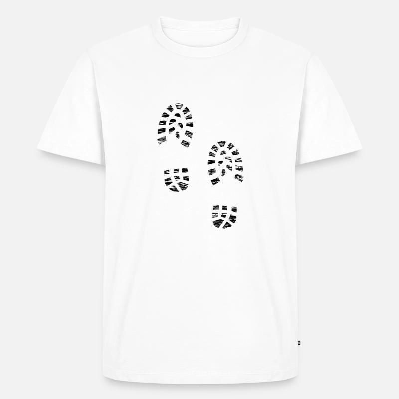 Booties - Männer Premium Bio T-Shirt - Weiß