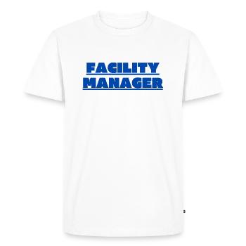 Facility Manager In-house technician Caretaker - Men's Premium Organic T-Shirt - white - Front - Nico (187cm)