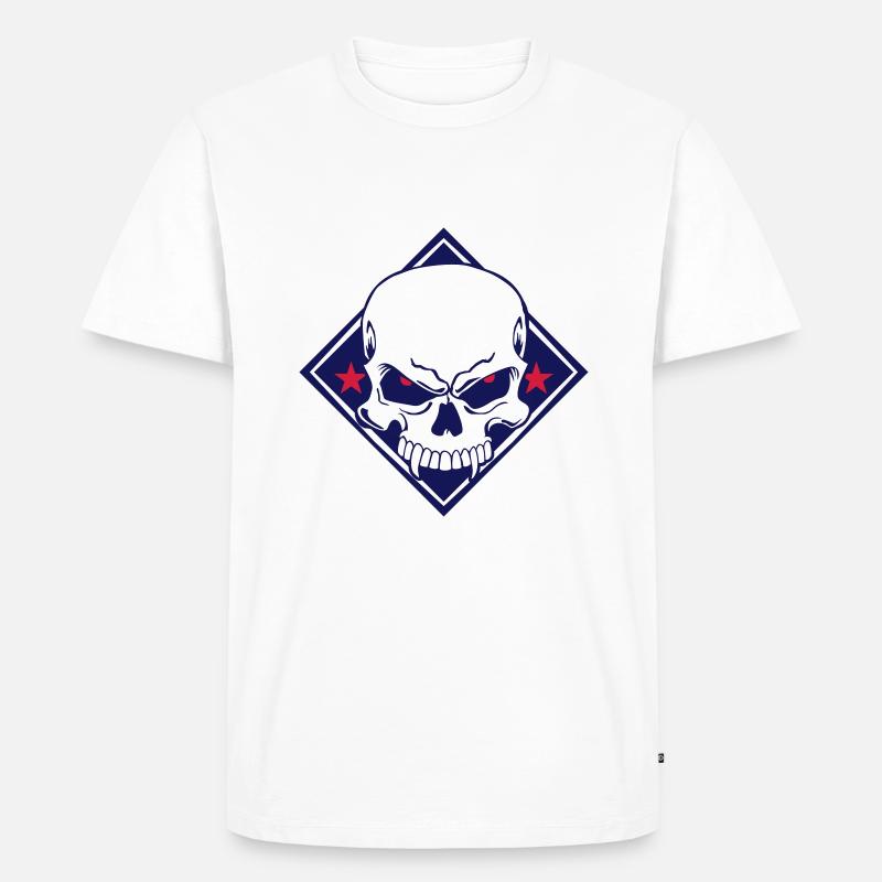 Evil Skull - Männer Premium Bio T-Shirt - undefined