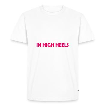 hope in high heels - Men's Premium Organic T-Shirt - white - Front - Nico (187cm)