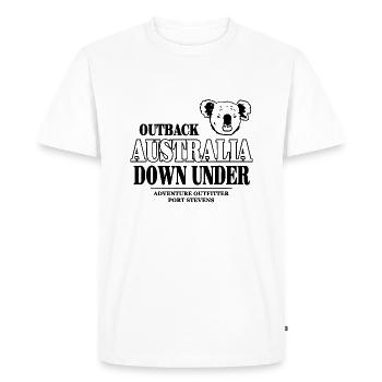 Koala - Australia - Australien - Men's Premium Organic T-Shirt - white - Front - Nico (187cm)