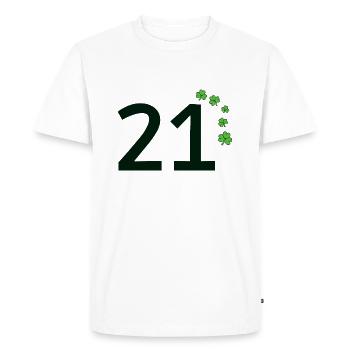 21 - T-shirt Premium bio Homme - blanc - Devant - Nico (187cm)