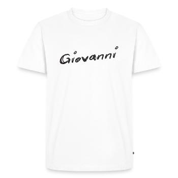 Giovanni - T-shirt Premium bio Homme - blanc - Devant - Nico (187cm)