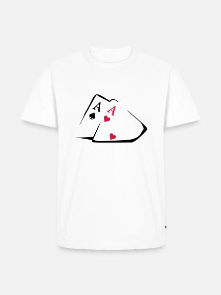 Pocket Asse - Männer Premium Bio T-Shirt - Weiß