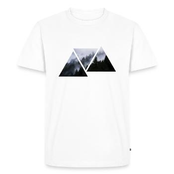 Fir forest and cloud Alps leewarddesign - Men's Premium Organic T-Shirt - white - Front - Nico (187cm)