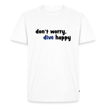 dive - Men's Premium Organic T-Shirt - white - Front - Nico (187cm)
