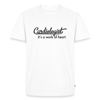 Cardiologist - Men's Premium Organic T-Shirt - white - Front - Nico (187cm)
