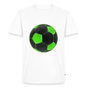 autocollant de football cool vert noir - T-shirt Premium bio Homme - blanc - Devant - Nico (187cm)
