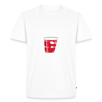 Jeu à boire - T-shirt Premium bio Homme - blanc - Devant - Nico (187cm)