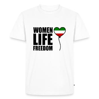 Women life freedom - T-shirt Premium bio Homme - blanc - Devant - Nico (187cm)
