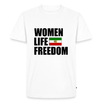 Women life freedom - Men's Premium Organic T-Shirt - white - Front - Nico (187cm)