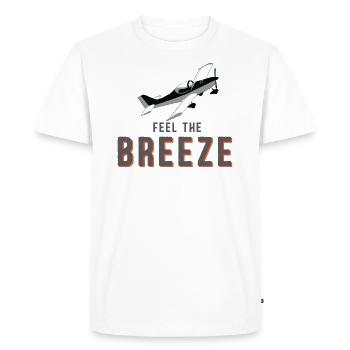 Ultralight pilot pilot "Feel the Breeze" - Men's Premium Organic T-Shirt - white - Front - Nico (187cm)