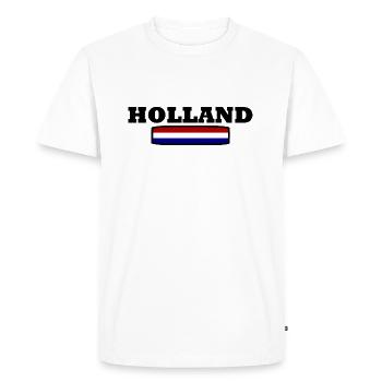 HOLLAND - T-shirt Premium bio Homme - blanc - Devant - Nico (187cm)