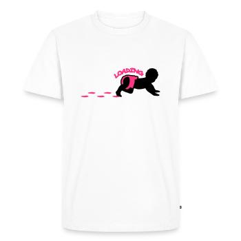 Baby Loading Design - T-shirt Premium bio Homme - blanc - Devant - Nico (187cm)