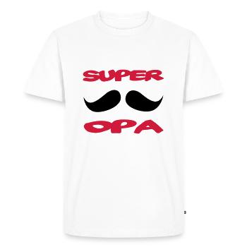 Super opa 111 - T-shirt Premium bio Homme - blanc - Devant - Nico (187cm)