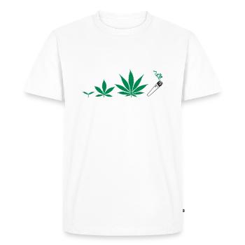 Cannabis development - T-shirt Premium bio Homme - blanc - Devant - Nico (187cm)