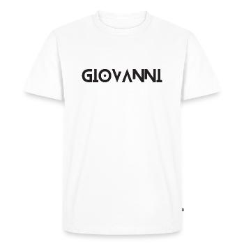 Giovanni - T-shirt Premium bio Homme - blanc - Devant - Nico (187cm)