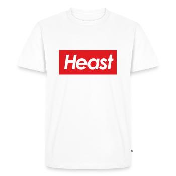 Heast - Men's Premium Organic T-Shirt - white - Front - Nico (187cm)