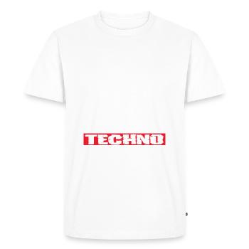 Festival - Men's Premium Organic T-Shirt - white - Front - Nico (187cm)