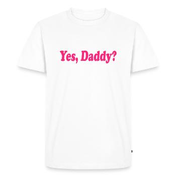 Yes daddy - T-shirt Premium bio Homme - blanc - Devant - Nico (187cm)