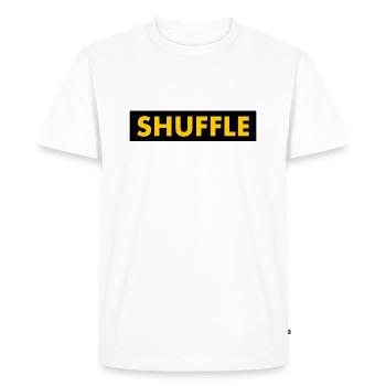 Shuffle - T-shirt Premium bio Homme - blanc - Devant - Nico (187cm)