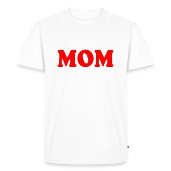 Mom - T-shirt Premium bio Homme - blanc - Devant - Nico (187cm)