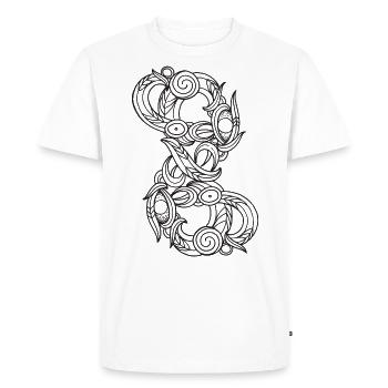 Maori Manaia - Männer Premium Bio T-Shirt - Weiß - Vorne - Nico (187cm)