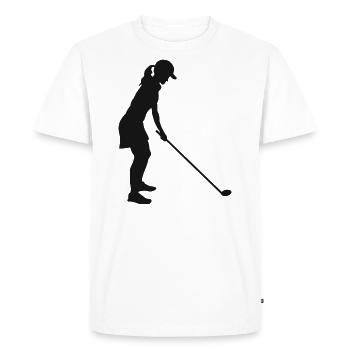 Golf club golf joueuse de golf - T-shirt Premium bio Homme - blanc - Devant - Nico (187cm)