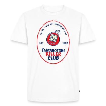 Tamagotchi Killer Club - T-shirt Premium bio Homme - blanc - Devant - Nico (187cm)
