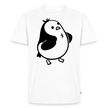 Pingouin - T-shirt Premium bio Homme - blanc - Devant - Nico (187cm)