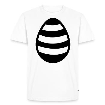 Easter Egg - Men's Premium Organic T-Shirt - white - Front - Nico (187cm)