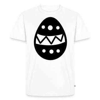 Easter Egg - Men's Premium Organic T-Shirt - white - Front - Nico (187cm)