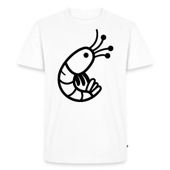 Shrimp - Men's Premium Organic T-Shirt - white - Front - Nico (187cm)