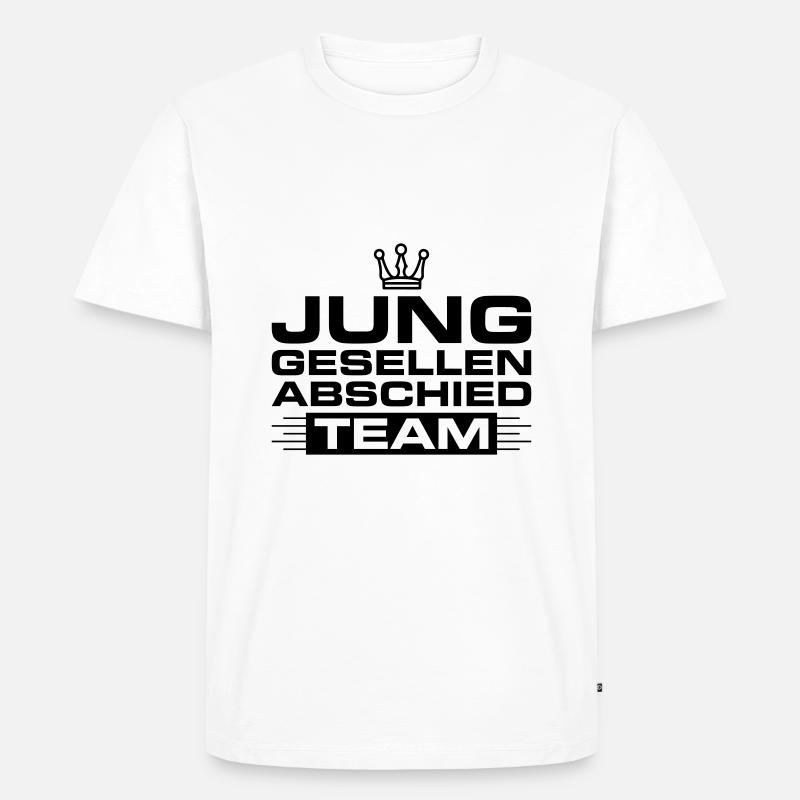 Junggesellen Abschied Team - Männer Premium Bio T-Shirt - Weiß