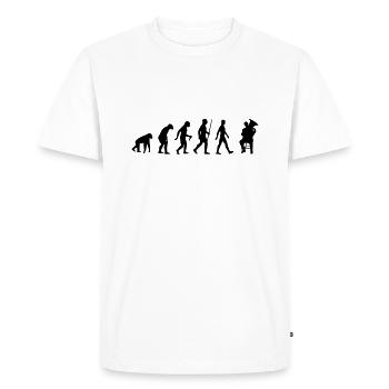 Tuba, tuba, player, music, instrument evolution - Men's Premium Organic T-Shirt - white - Front - Nico (187cm)