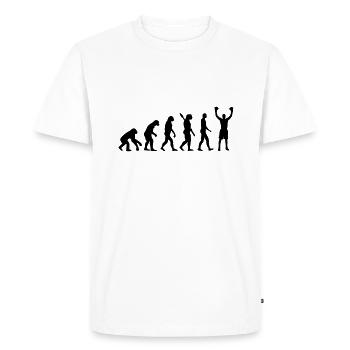 Boxer winner - Men's Premium Organic T-Shirt - white - Front - Nico (187cm)
