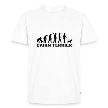 Cairn Terrier - Men's Premium Organic T-Shirt - white - Front - Nico (187cm)