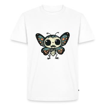 papillon Halloween bande dessinée drôle - T-shirt Premium bio Homme - blanc - Devant - Nico (187cm)
