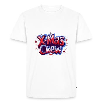 X-Mas Crew - Men's Premium Organic T-Shirt - white - Front - Nico (187cm)