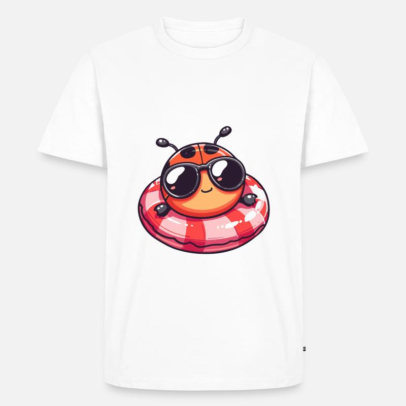 Ladybug Comic Cool - Men's Premium Organic T-Shirt - white