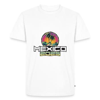 Mexique 2025 Palmiers de vacances - T-shirt Premium bio Homme - blanc - Devant - Nico (187cm)