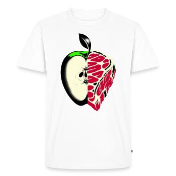 Des fruits à la place de la viande | Réduction de la consommation de viande - T-shirt Premium bio Homme - blanc - Devant - Nico (187cm)