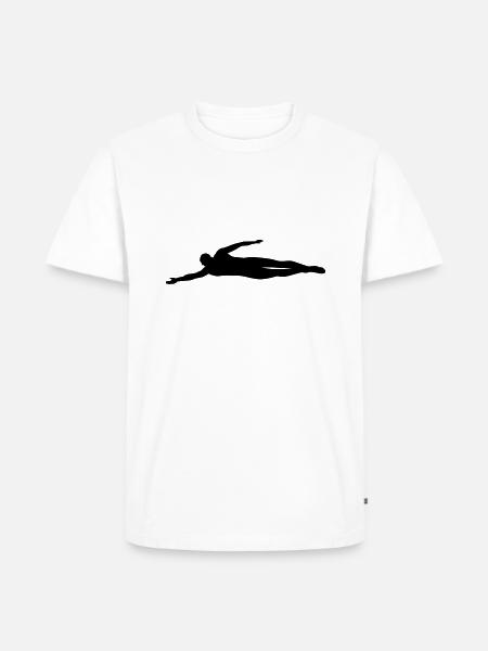 swim - Men's Premium Organic T-Shirt - white
